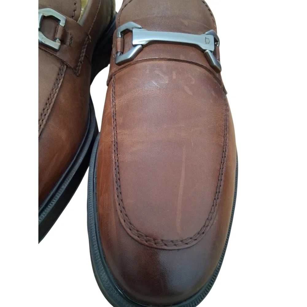 Florsheim Comfortech Shoes Mens Size 8 M Leather Slip-On Memory Foam Office Work